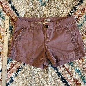 BKE Embroidered Shorts
